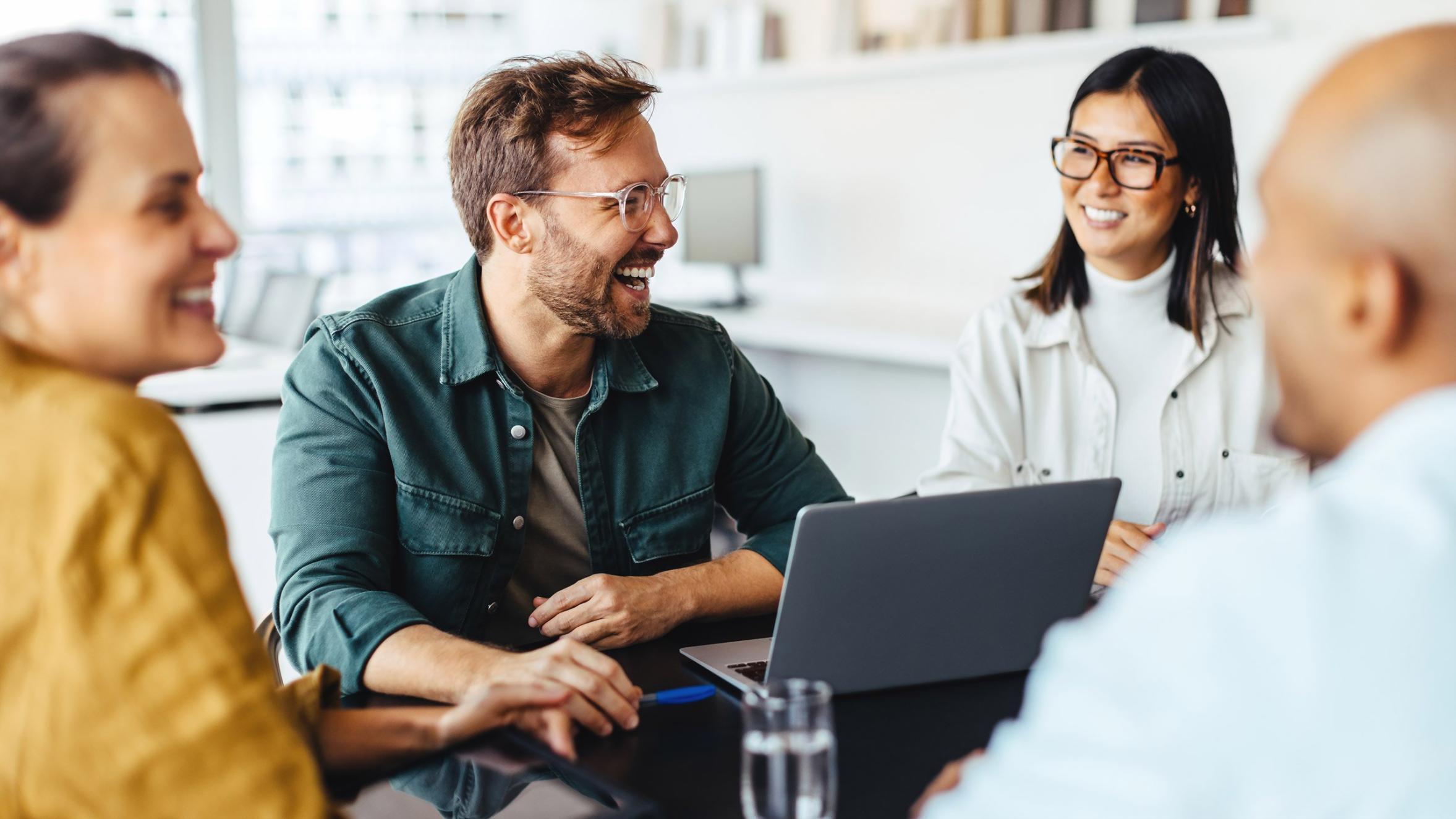 Students collaborating on brand strategy project in interactive online session